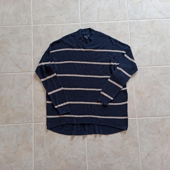 Striped American Eagle Oversized Sweater - Picture 1 of 2